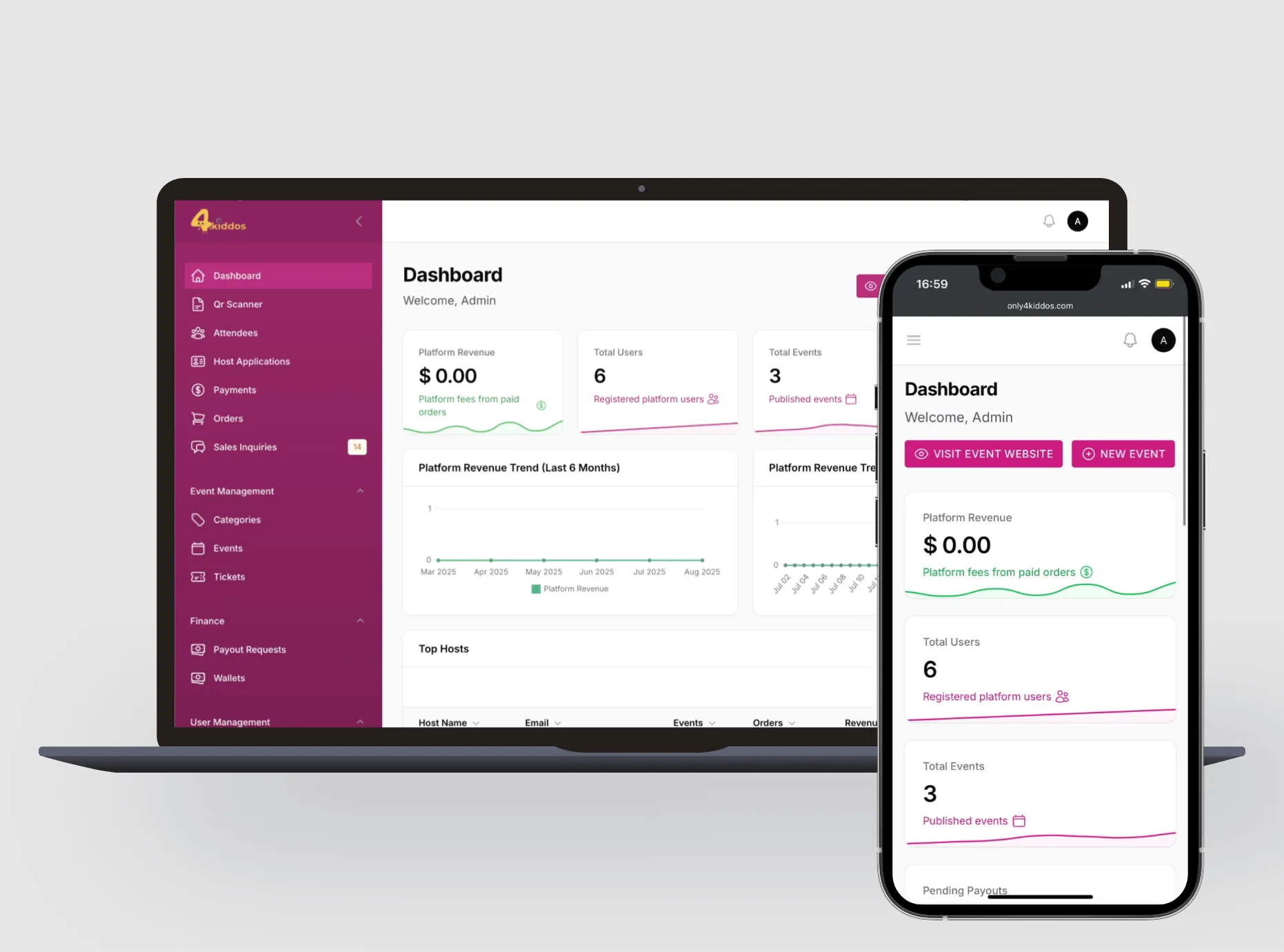 Event Management Portal
