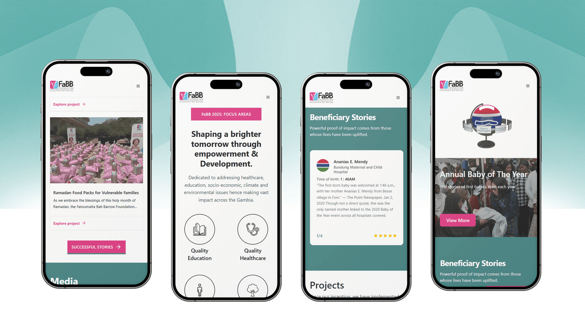 FABB Foundation mobile preview